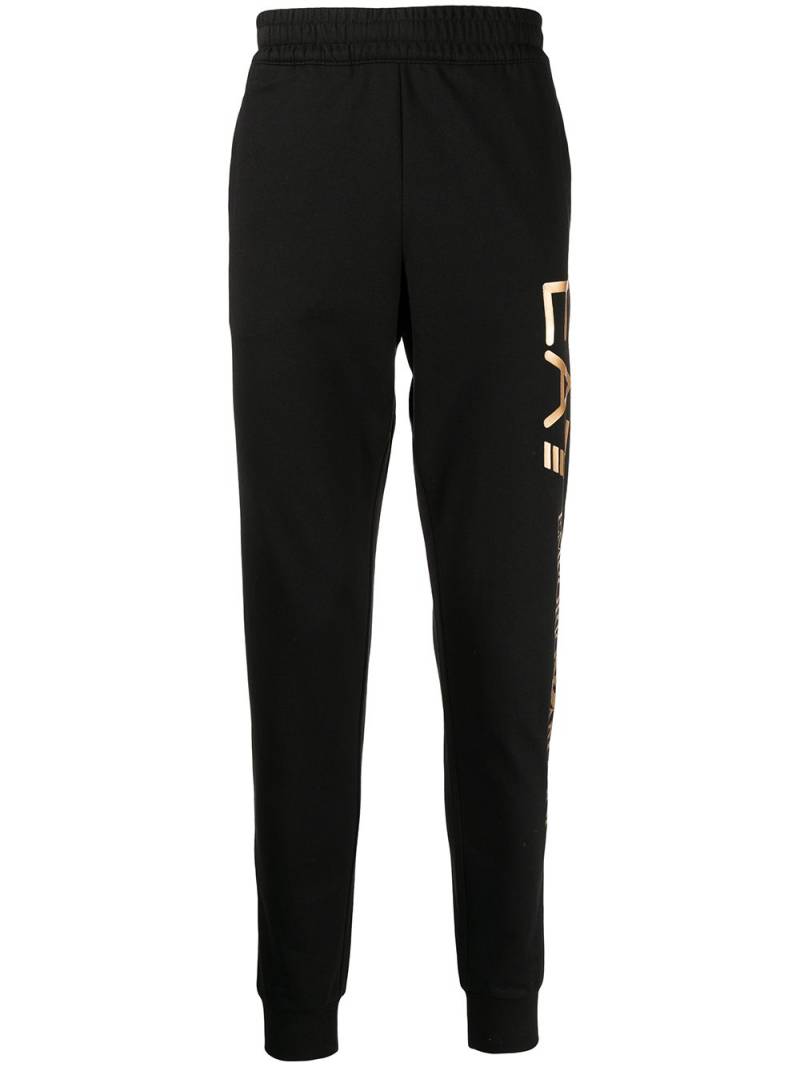 Ea7 Emporio Armani logo-print track pants - Black von Ea7 Emporio Armani