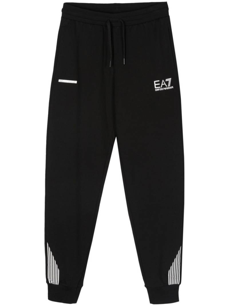 Ea7 Emporio Armani logo-print track pants - Black von Ea7 Emporio Armani