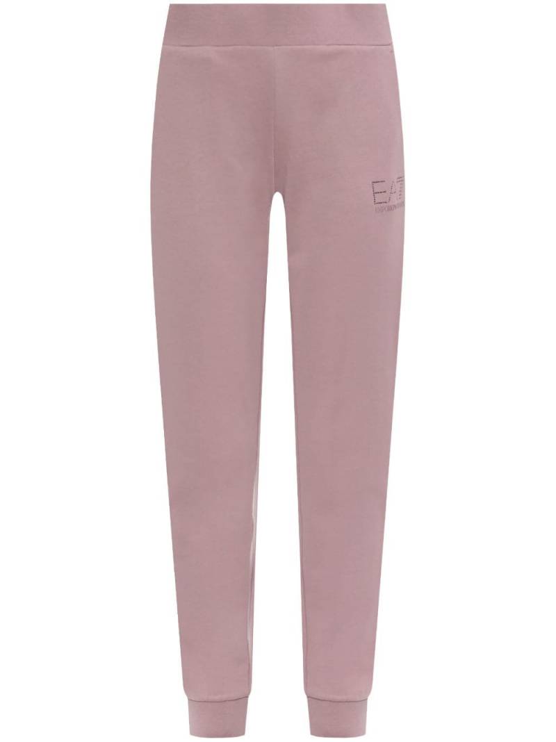 Ea7 Emporio Armani logo-print track pants - Pink von Ea7 Emporio Armani