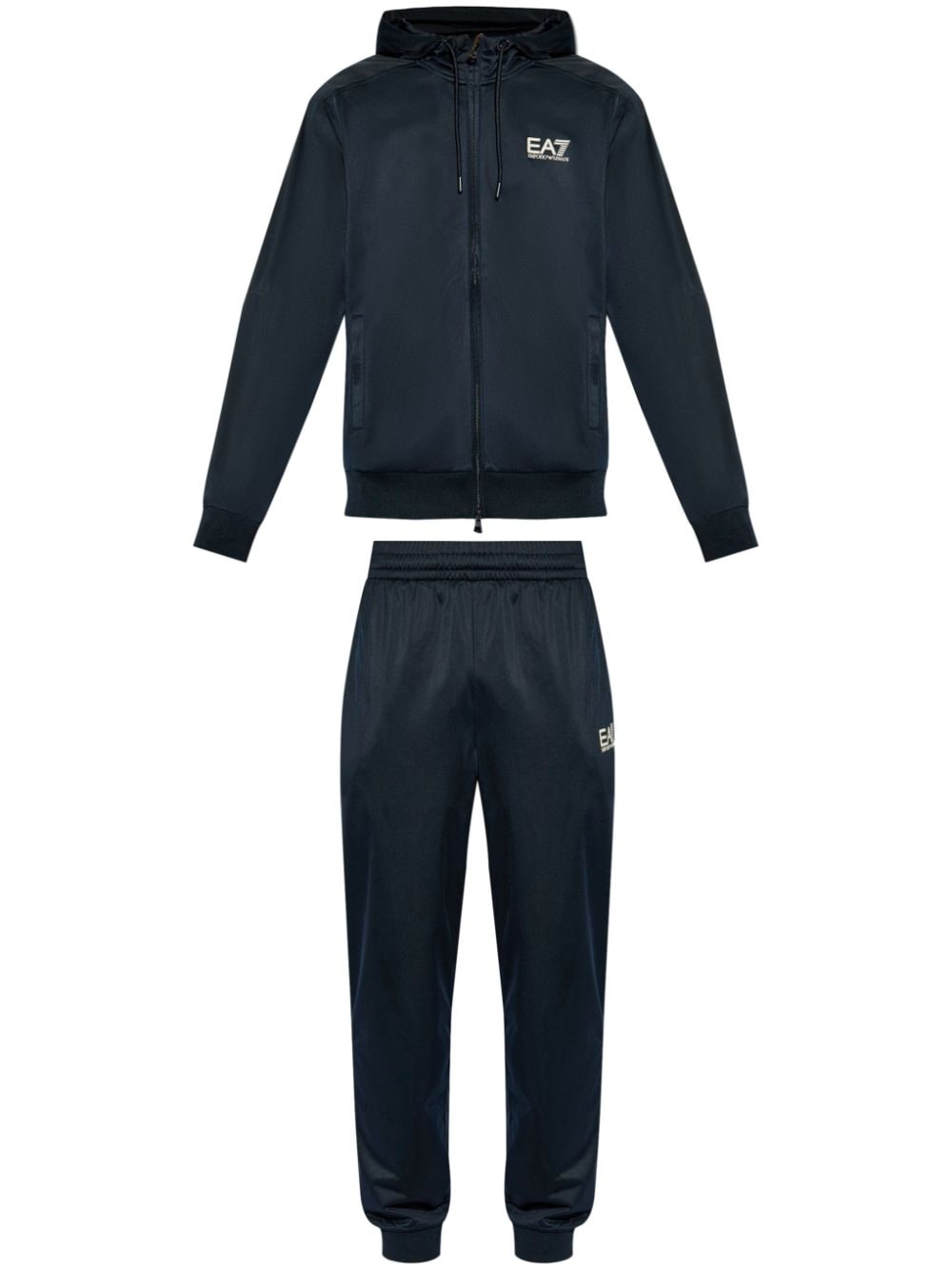 Ea7 Emporio Armani logo-print track suit - Blue von Ea7 Emporio Armani