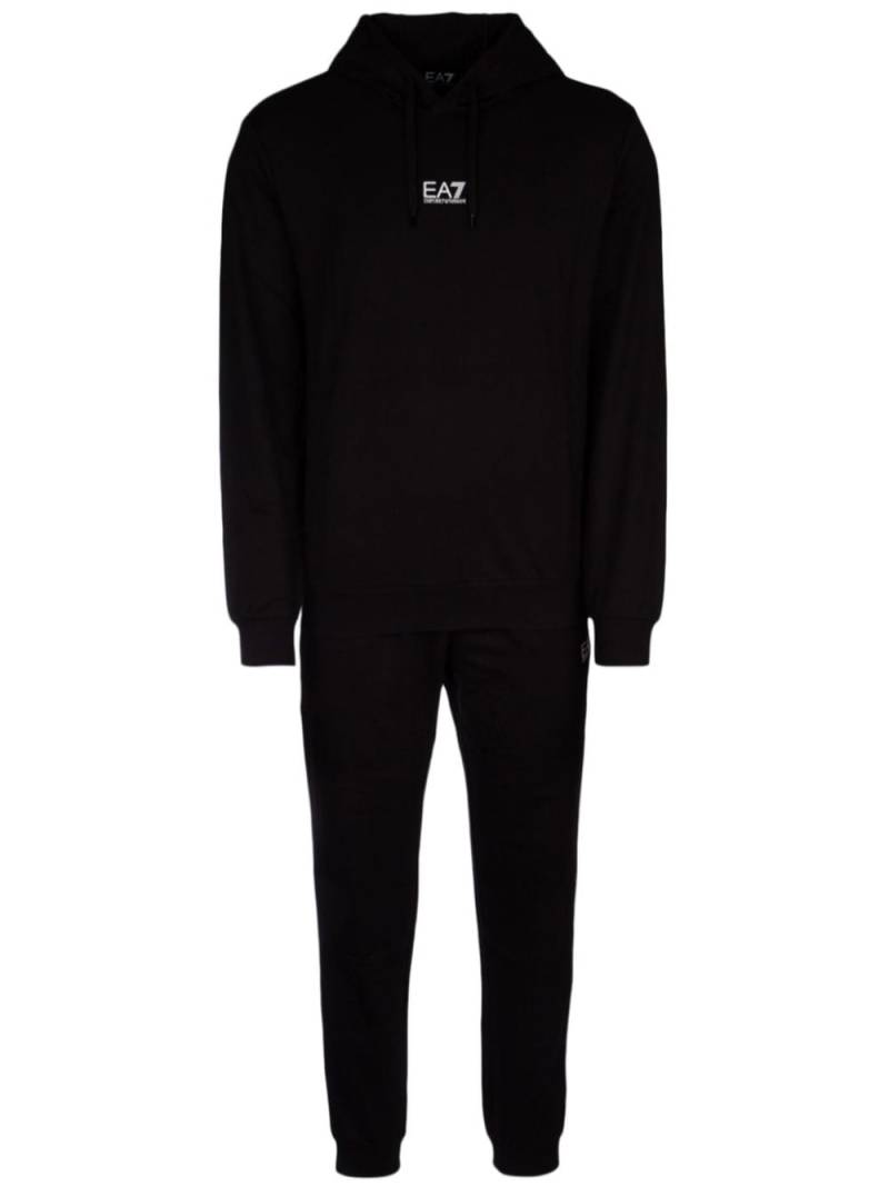 Ea7 Emporio Armani logo-print tracksuit - Black von Ea7 Emporio Armani