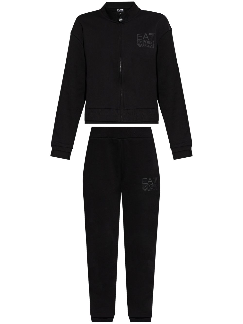 Ea7 Emporio Armani logo-print tracksuit set - Black von Ea7 Emporio Armani