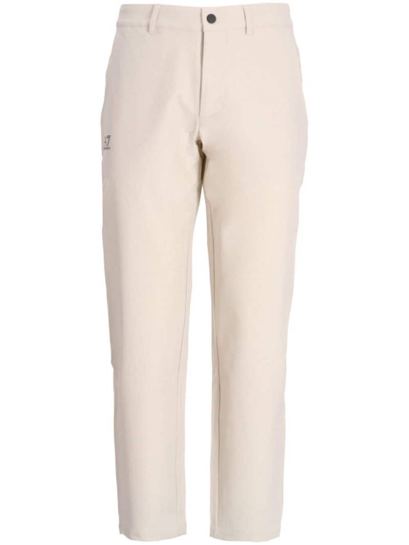 Ea7 Emporio Armani logo straight-leg trousers - Neutrals von Ea7 Emporio Armani