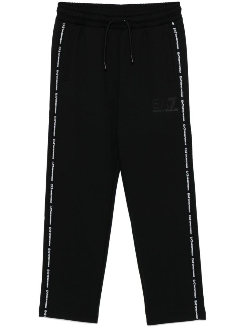 Ea7 Emporio Armani logo-tape track pants - Black von Ea7 Emporio Armani