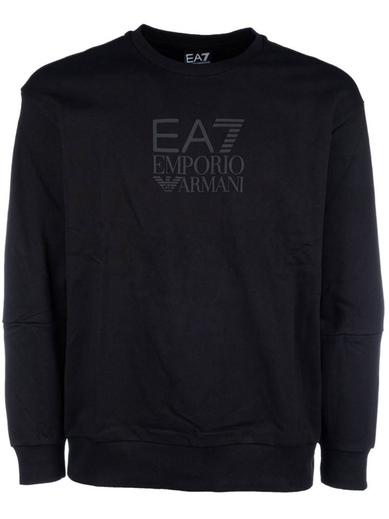 Ea7 Emporio Armani printed sweatshirt - Black von Ea7 Emporio Armani