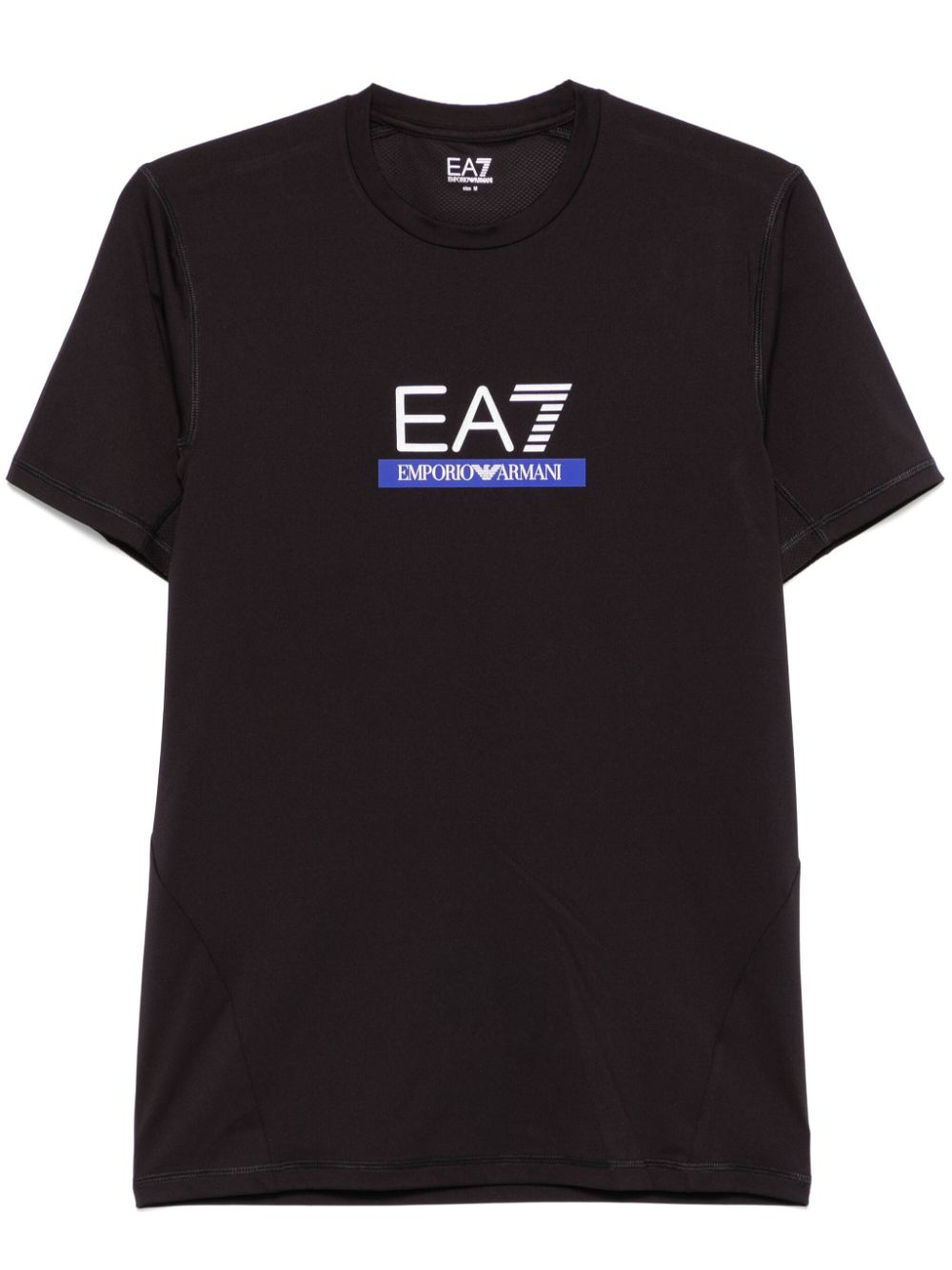 Ea7 Emporio Armani raised-logo T-shirt - Black von Ea7 Emporio Armani