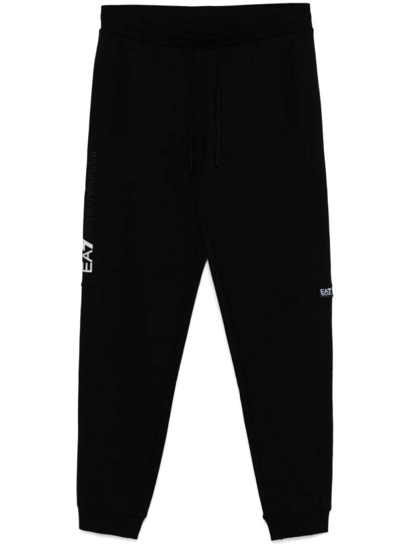 Ea7 Emporio Armani rubberised-logo sweatpants - Black von Ea7 Emporio Armani