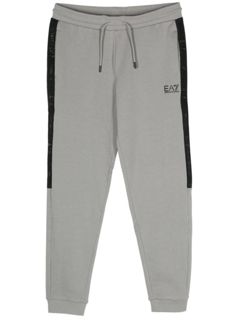 Ea7 Emporio Armani rubberised-logo track pants - Grey von Ea7 Emporio Armani