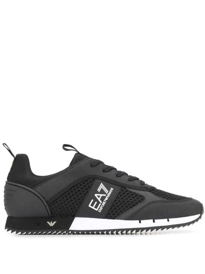 Ea7 Emporio Armani side logo sneakers - Black von Ea7 Emporio Armani