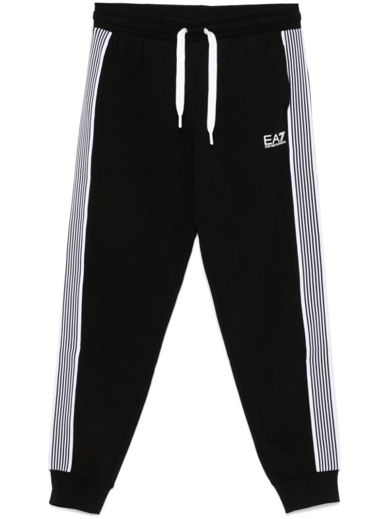 Ea7 Emporio Armani side-stripe track pants - Black von Ea7 Emporio Armani