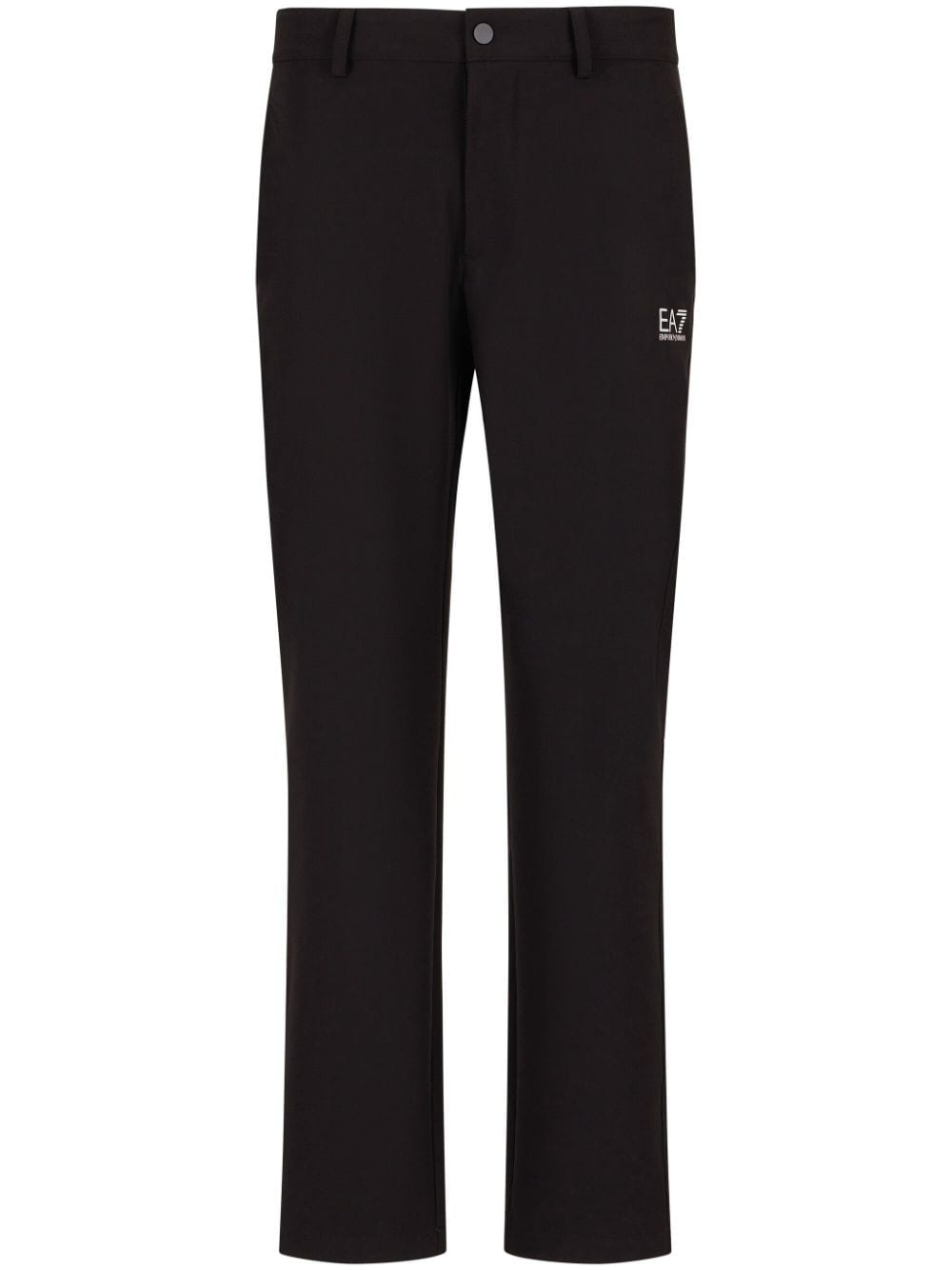 Ea7 Emporio Armani stretch-fit straight-leg trousers - Black von Ea7 Emporio Armani