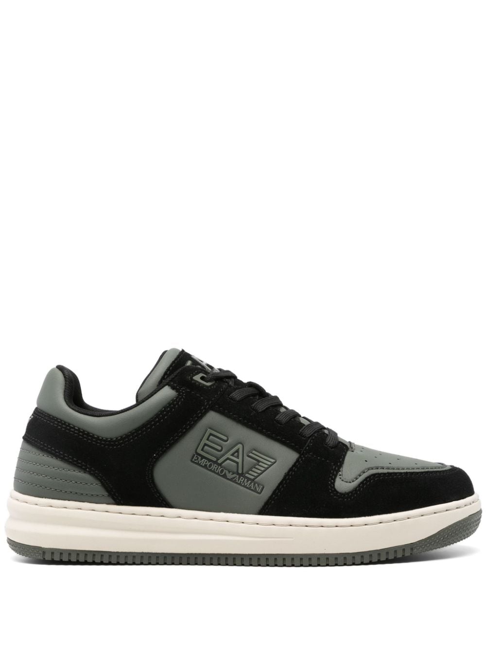 Ea7 Emporio Armani suede sneakers - Black von Ea7 Emporio Armani