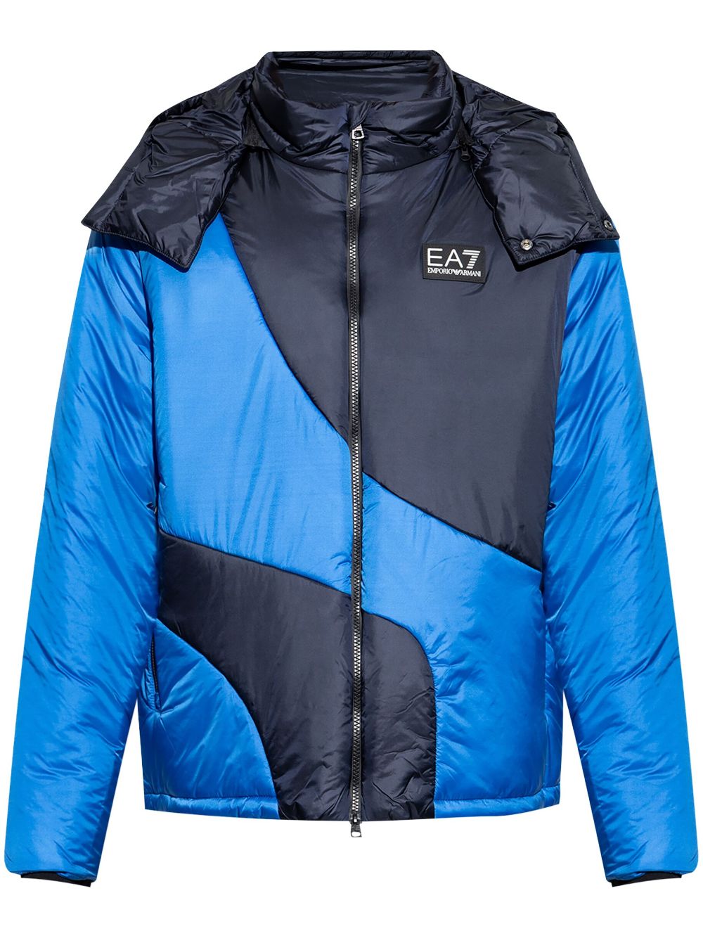 Ea7 Emporio Armani two-tone padded jacket - Blue von Ea7 Emporio Armani