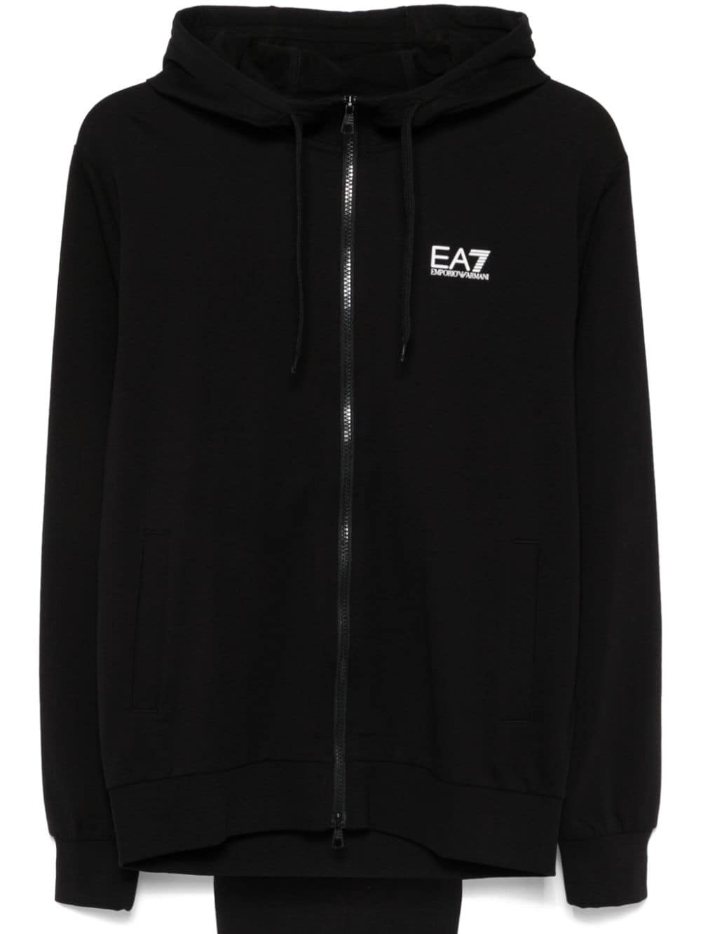 Ea7 Emporio Armani zip-up tracksuit set - Black von Ea7 Emporio Armani