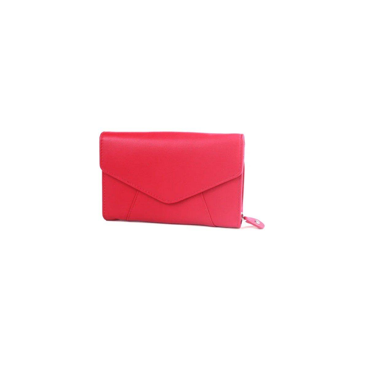 Camille Leder Brieftasche Umschlag Damen Pink ONE SIZE von Eastern Counties Leather