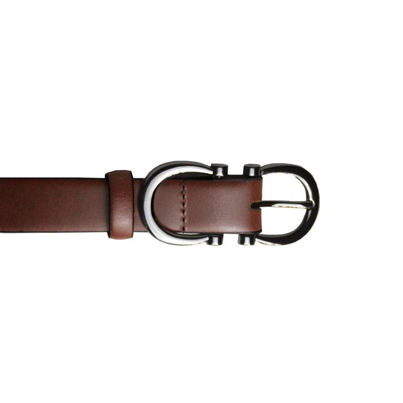 Feature Schnalle Gürtel Damen Braun 38 von Eastern Counties Leather