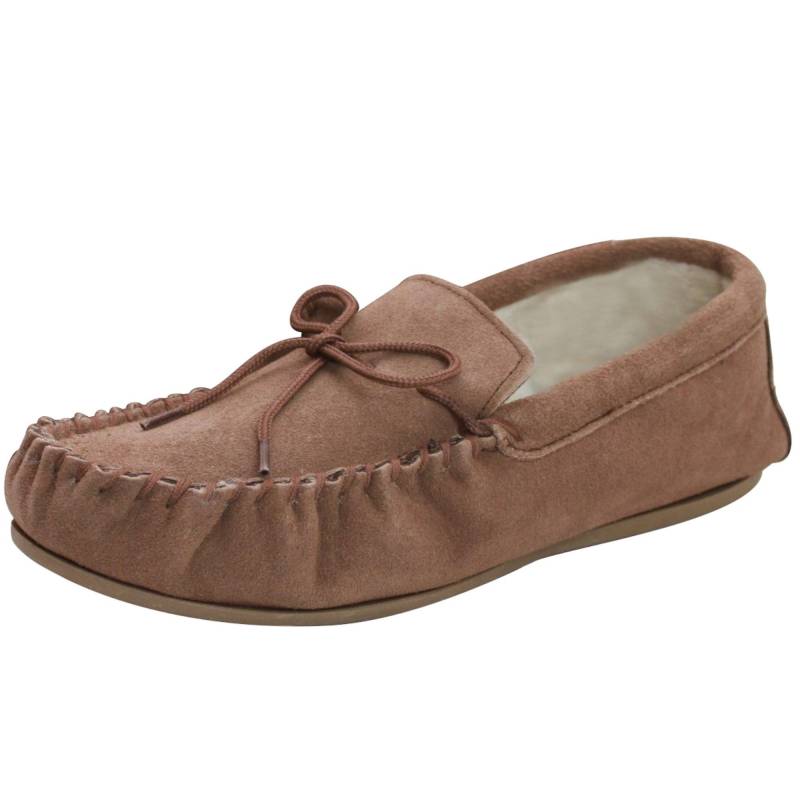 Moccasins Mit Harter Sohle Damen Camel 41 von Eastern Counties Leather