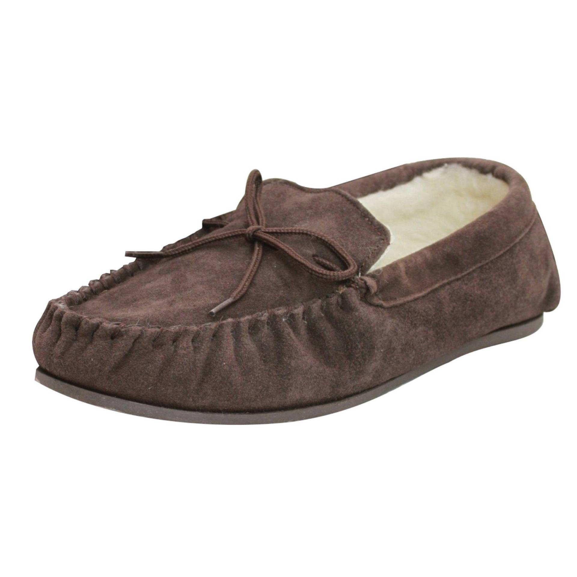 Moccasins Mit Harter Sohle Damen Braun 41 von Eastern Counties Leather