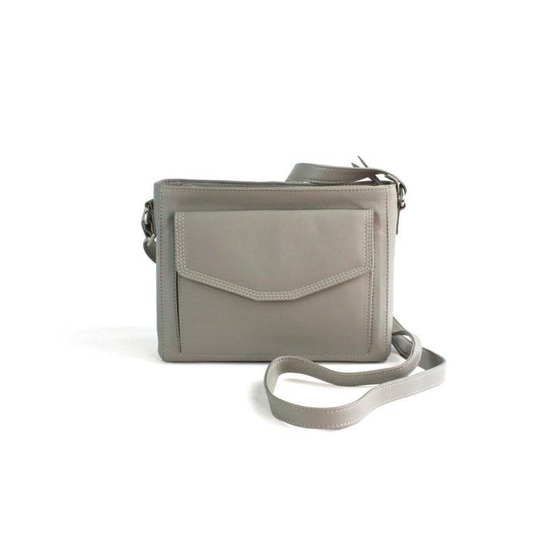 Handtasche Autumn, Leder Damen Grau ONE SIZE von Eastern Counties Leather