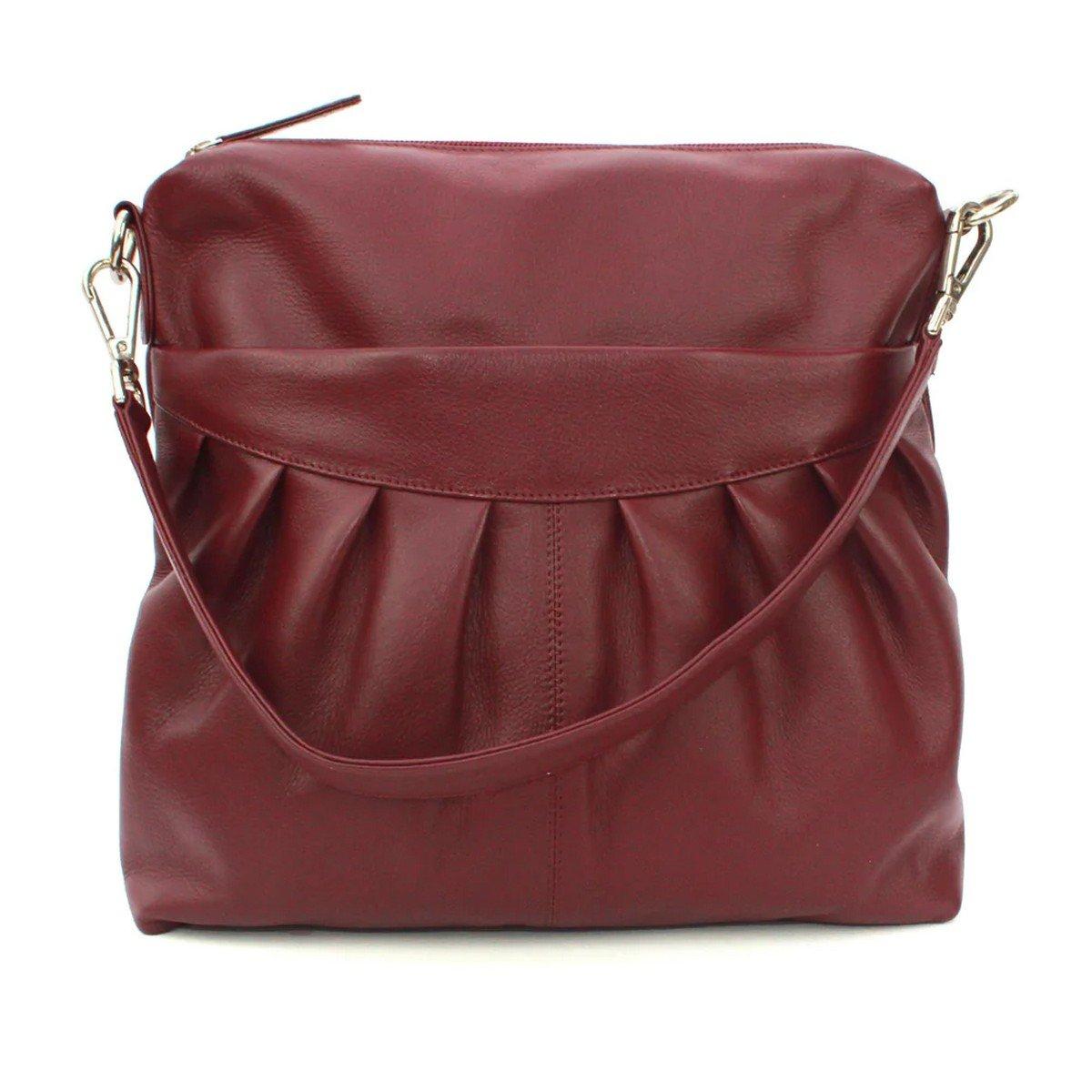 Eastern Counties Leather - Handtasche Leona, Gerafft, Leder, für Damen, Rot Bunt, One Size von Eastern Counties Leather