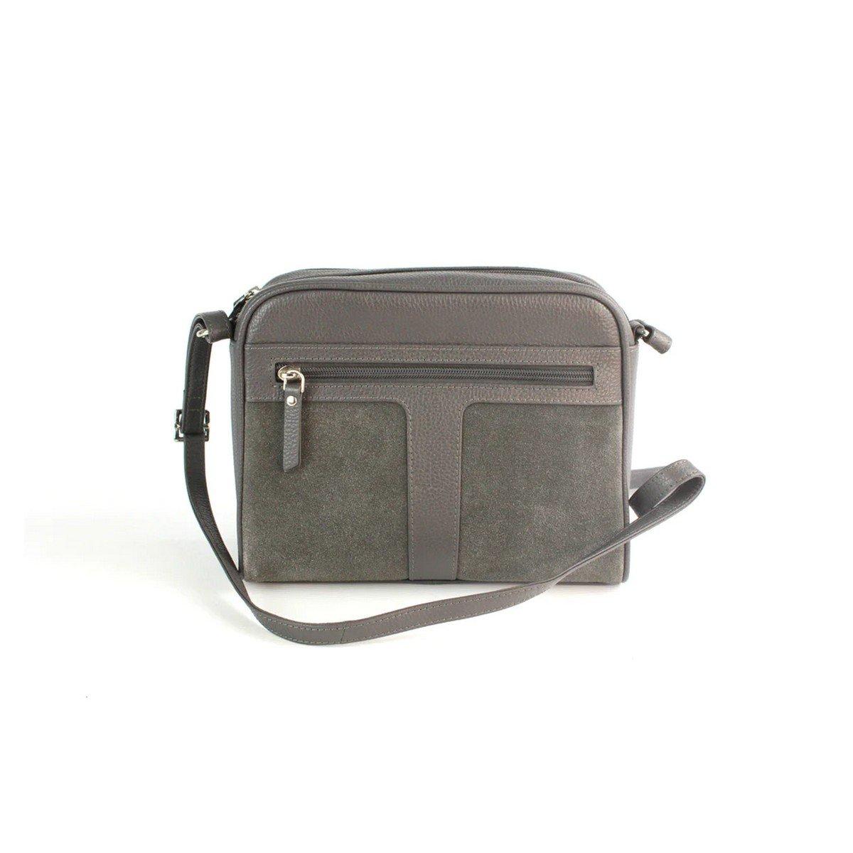 Handtasche Margot, Wildleder Damen Grau ONE SIZE von Eastern Counties Leather