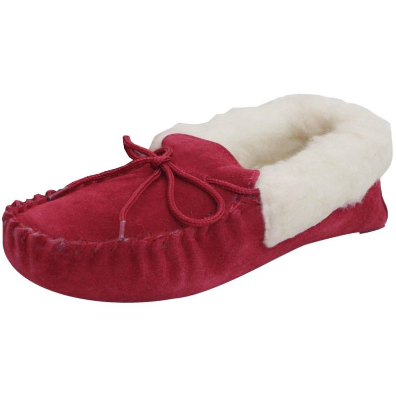 Eastern Counties Leather - moccasins mit weicher Sohle, für Damen, Purpurrot, Größe 36 von Eastern Counties Leather