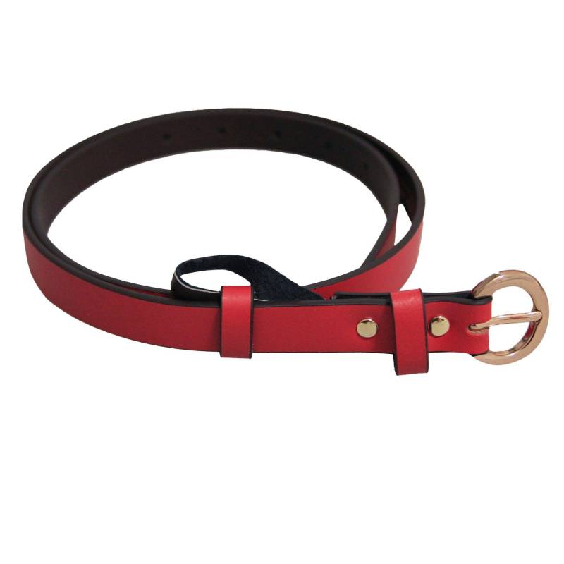 Thin Mode Gürtel Damen Rot Bunt 40 von Eastern Counties Leather