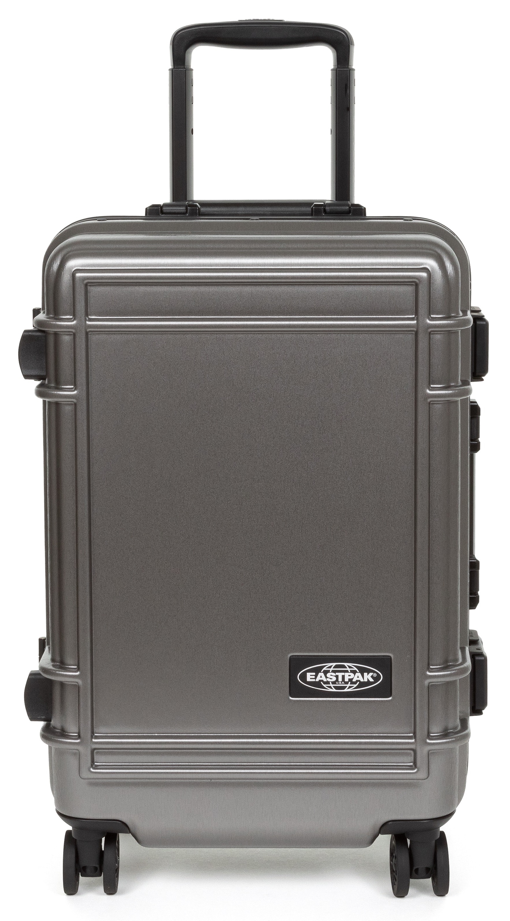 Eastpak Hartschalen-Trolley »RESIST'R CASE S BRUSHED METAL«, 4 Rollen, Reisegepäck Handgepäck-Koffer TSA-Zahlenschloss von Eastpak