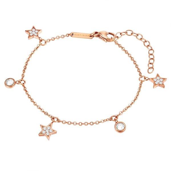 Armband Stern Damen Goldrosa 17cm von Eastside