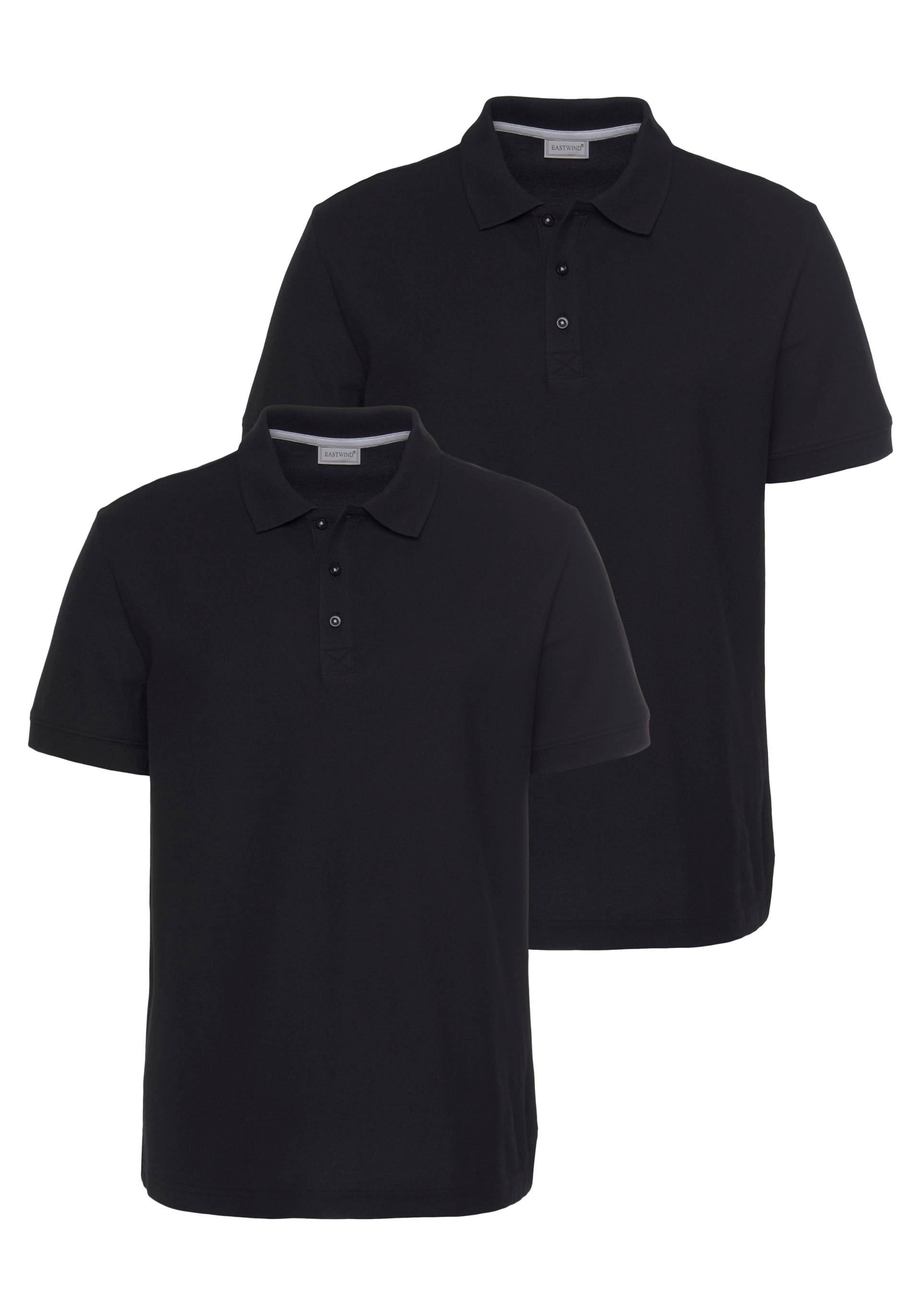 Eastwind Poloshirt »Double Pack Polo, navy+white«, Kurzarm, für vielseitige Outfits, aus 100% Baumwolle von Eastwind