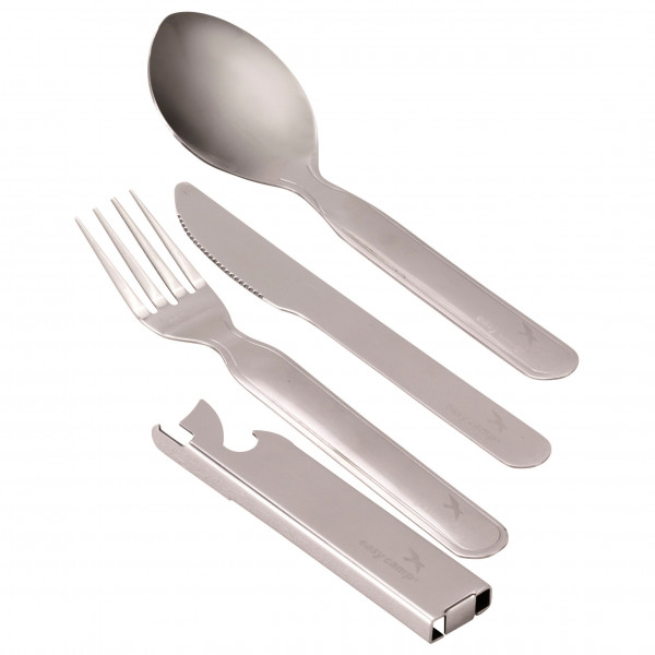 Easy Camp - Travel Cutlery Deluxe - Besteck-Set grau von Easy Camp