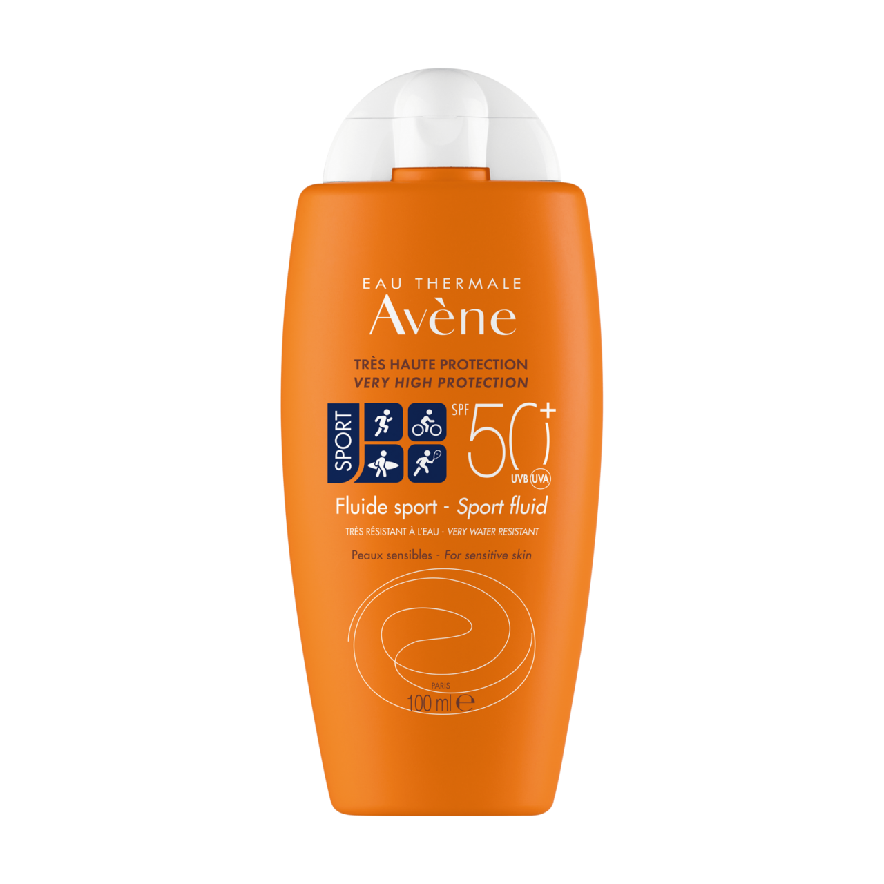 Avène Sonnenschutz - Sportfluid SPF 50+ Sonnenschutz orange von Eau Thermale Avène