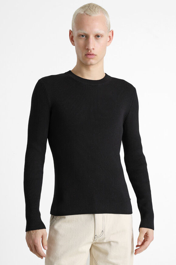 Eazy Gerippter Strickpullover | Black | Herren  | L von Eazy