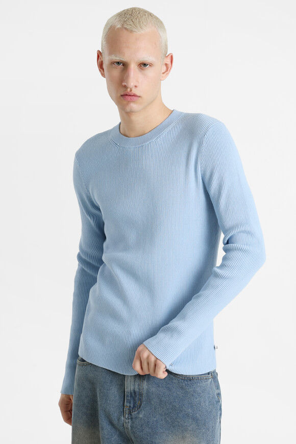 Eazy Gerippter Strickpullover | Hellblau | Herren  | L von Eazy