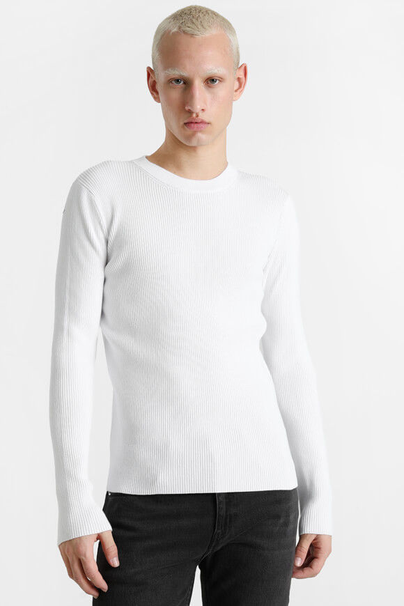 Eazy Gerippter Strickpullover | Weiss | Herren  | L von Eazy