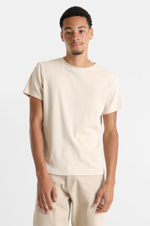 Eazy Geripptes T-Shirt | Beige | Herren  | L von Eazy