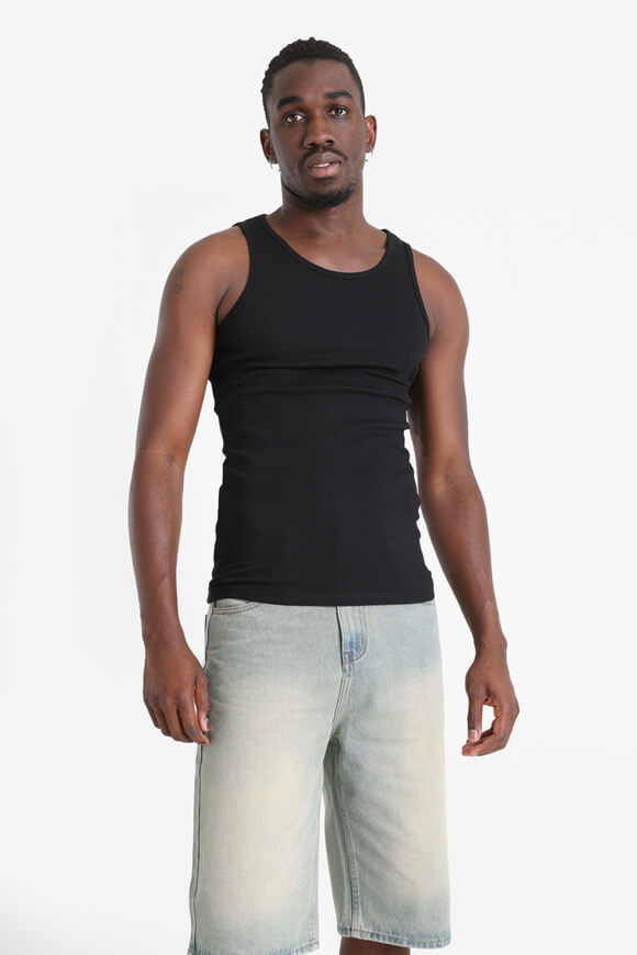 Eazy Geripptes Tanktop | Schwarz | Herren  | 3XL von Eazy