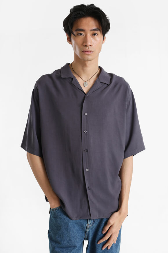 Eazy Oversize Hemd | Dunkelgrau | Herren  | XS von Eazy