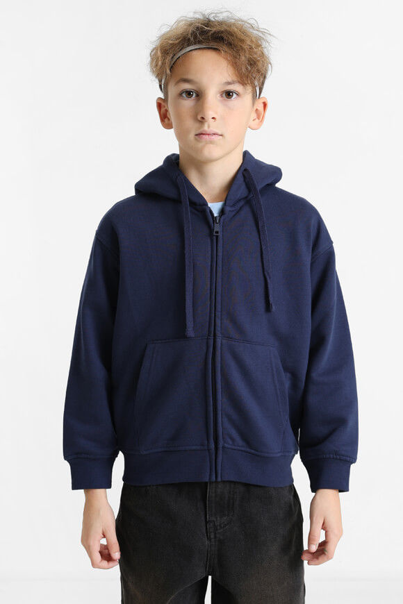 Eazy Oversize Kapuzensweatjacke | Marineblau | Jungen  | 10 von Eazy