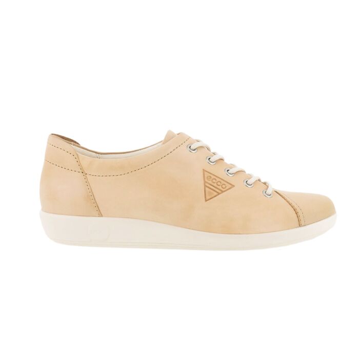 Ecco Damen Sneaker aus Leder beige, 37 von Ecco