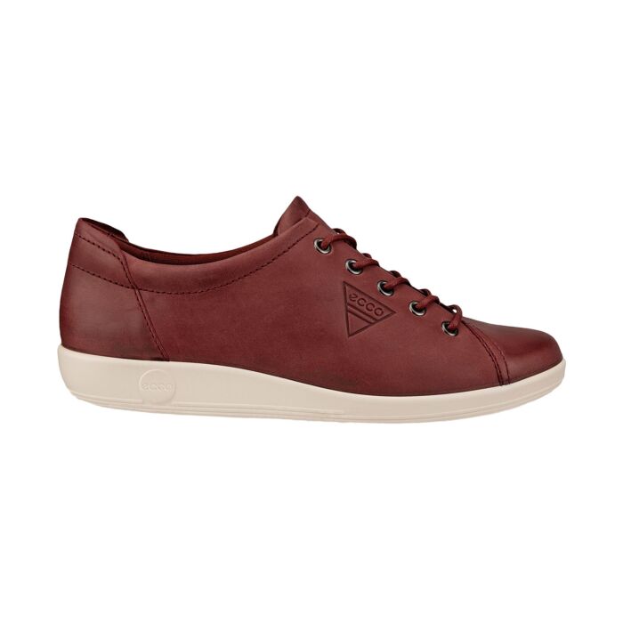 Ecco Damen Sneaker aus Leder bordeaux, 37 von Ecco