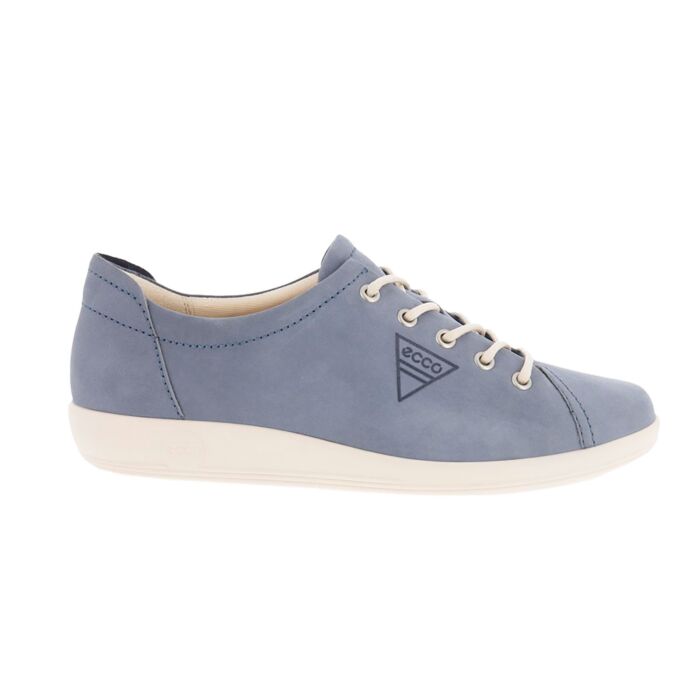 Ecco Damen Sneaker aus Leder jeansblau, 38 von Ecco