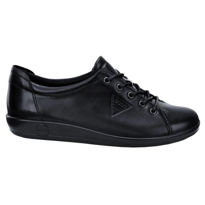 Ecco Damen Sneaker aus Leder schwarz, 37 von Ecco