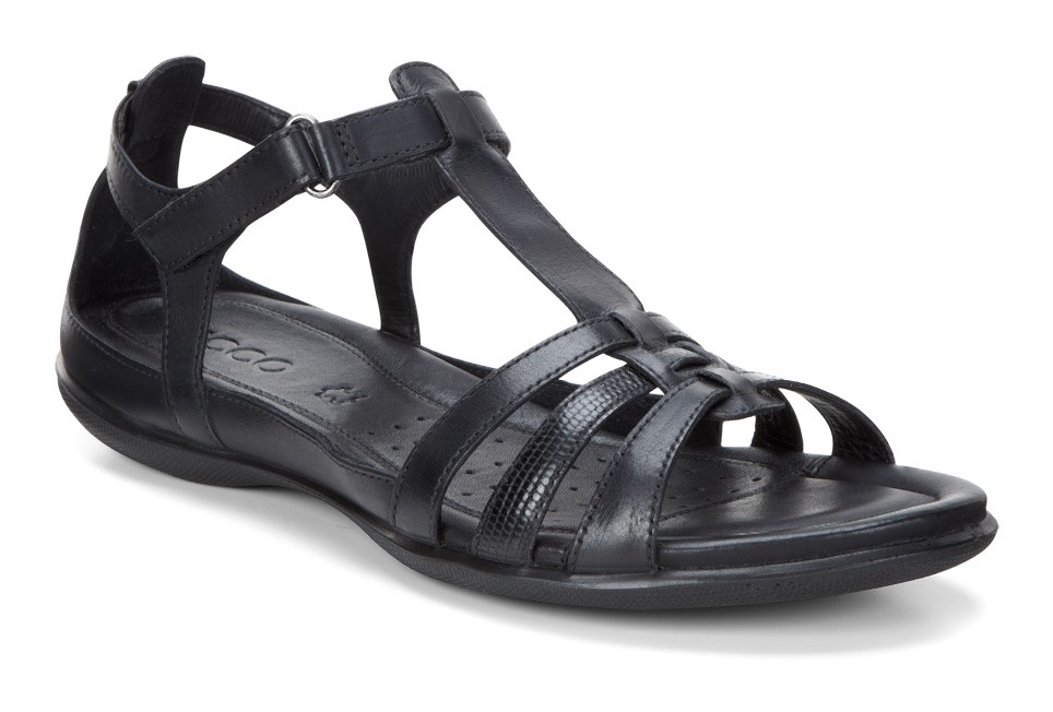 Ecco Riemchensandale »FLASH«, Sommerschuh, Sandalette, Klettschuh, im Metallic-Look von Ecco