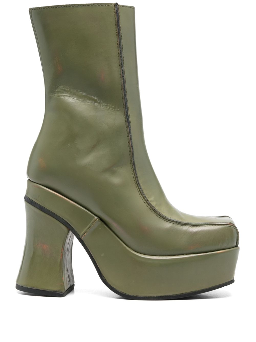 Eckhaus Latta 120mm Climax boots - Green von Eckhaus Latta