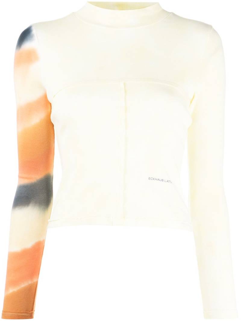 Eckhaus Latta Lapped Baby long-sleeve top - Yellow von Eckhaus Latta