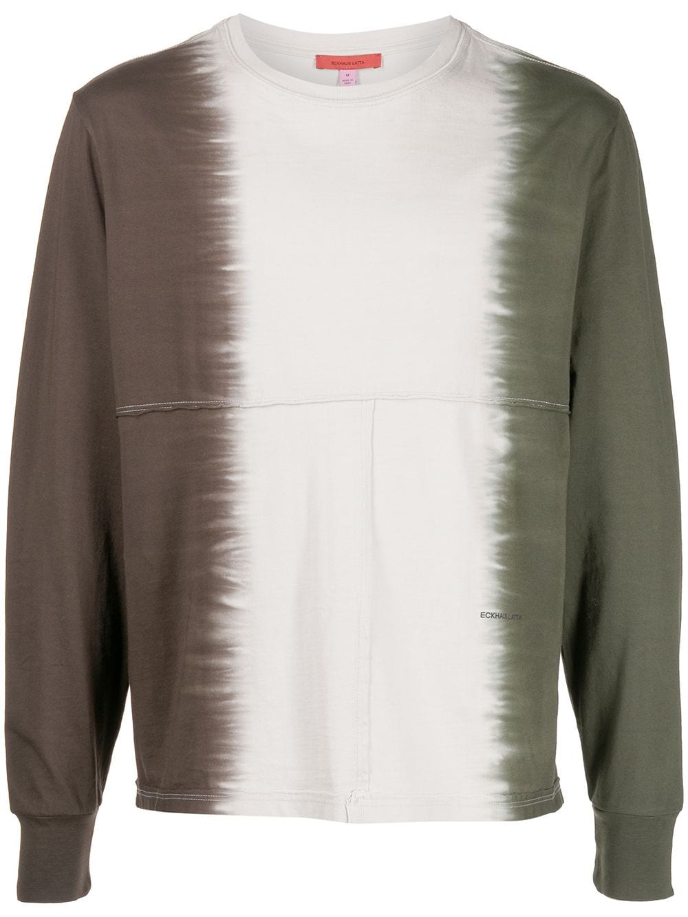 Eckhaus Latta Lapped tie-dye longsleeved T-shirt - Neutrals von Eckhaus Latta