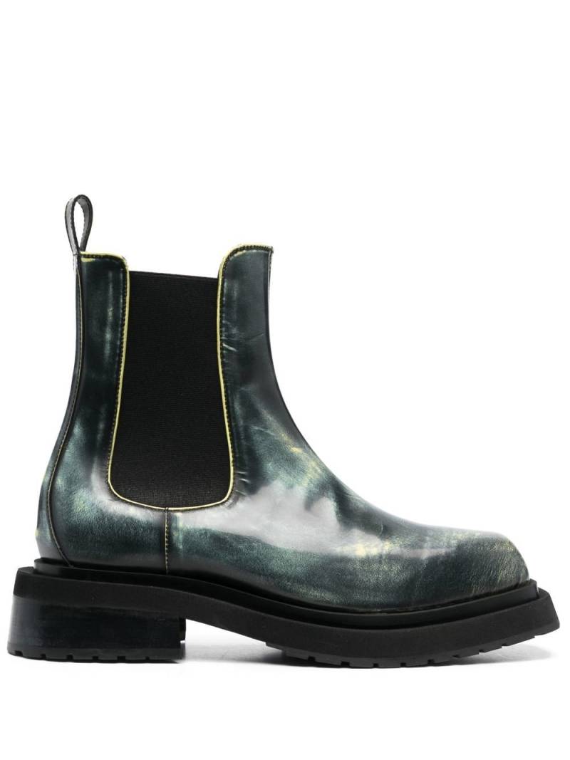 Eckhaus Latta Mike elasticated side-panel boots - Black von Eckhaus Latta