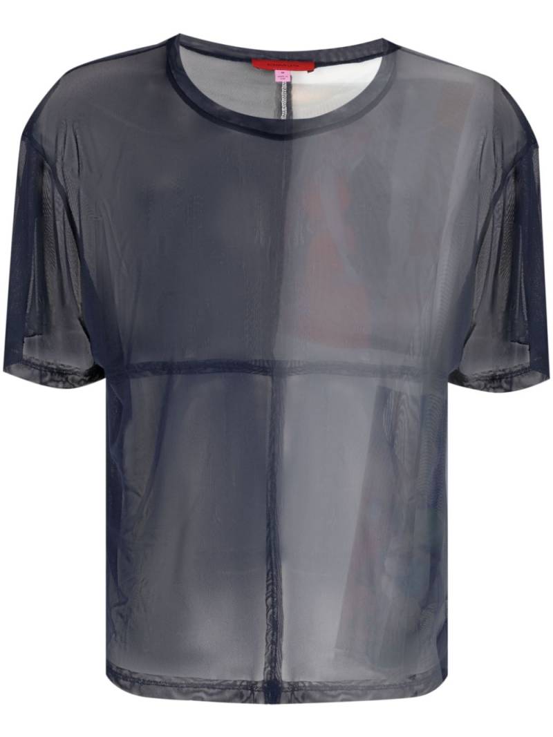 Eckhaus Latta Prom semi-sheer t-shirt - Blue von Eckhaus Latta