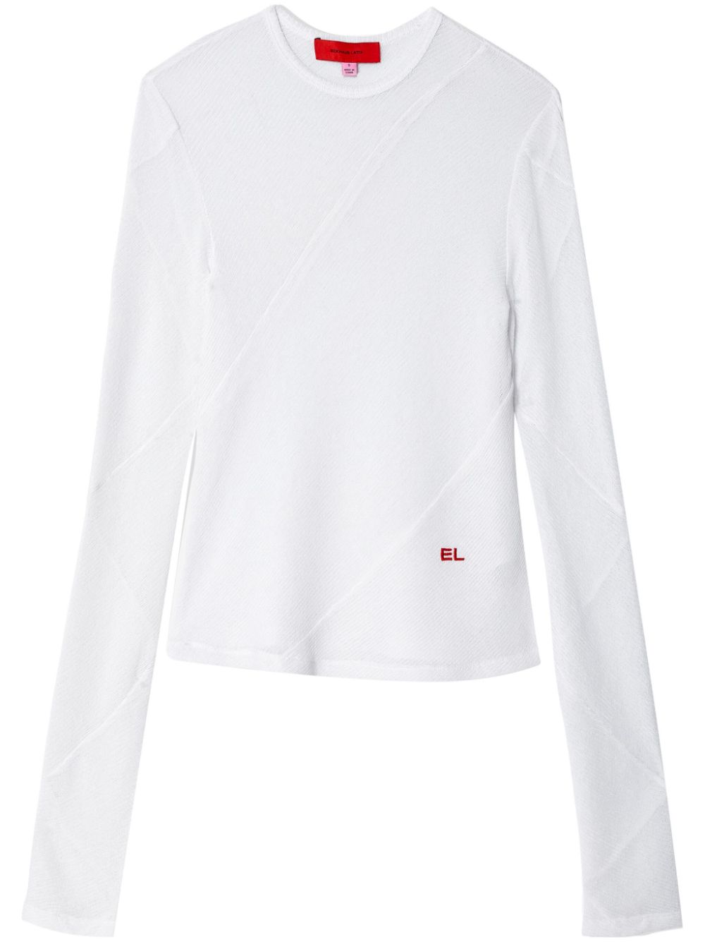 Eckhaus Latta Spiral long-sleeved t-shirt - White von Eckhaus Latta